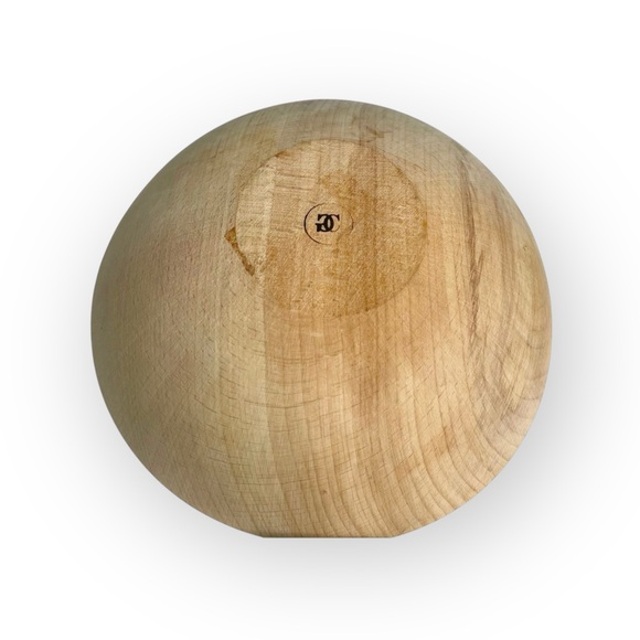 Vintage: Williams Sonoma 𖦹 Set of 4 Hand Carved Maple Salad Bowl 𖦹 - Picture 9 of 17